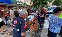 Nazilli’de telaş kaza getirdi : Elektrikli bisiklet sürücüsü yaralandı