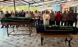 Yangında hayatını kaybeden anneanne torun son yolculuğuna uğurlandı