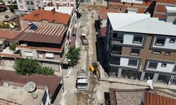 Yenipazar’da parke taşı çalışmaları sürüyor