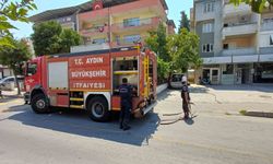 Aydın'da Korkutan Yangın! Apartmanın Arka Bahçesi Alevlere Teslim Oldu
