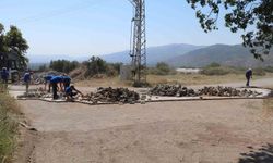 Bozdoğan Belediyesi Eymir Mahallesi’nde parke taşı döşeme çalışması tamamlandı