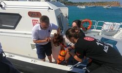 Didim'de zamanla yarış! Yaralı kişi denizden kurtarıldı