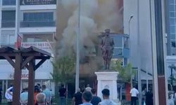 Germencik'te iş yeri yangını