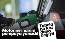 Motorine indirim pompaya yansıdı! Tabela bir kez daha değişti