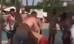 Kuşadası’nda otelde ortalık savaş alanına döndü