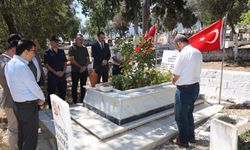 Karacasu'da Şehit Jandarma Er Olcay Altun şehadetinin yıl dönümünde dualarla anıldı