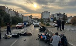 Aydın’da iki motosiklet kafa kafaya çarpıştı: 3 yaralı