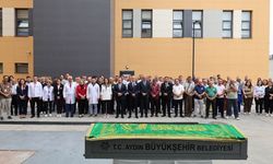 Aydın’da sevilen sağlık personeline veda