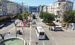 Güzelçamlı’da trafiğe hava denetimi