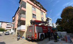 Nazilli’de kaynak kıvılcımları balkonu yaktı!