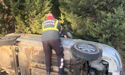 Aydın’da otomobil devrildi: 2 yaralı