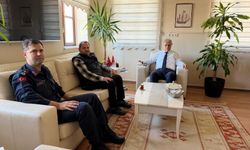 Aydın İl Jandarma Komutanlığı'ndan Kaymakam Keklik'e ziyaret