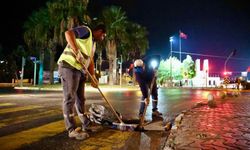 Didim Belediyesinden yağış öncesi mazgal ve rögar temizliği