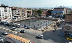 İncirliova Cumhuriyet Meydanı ve Yeraltı Otoparkı projesinde çalışmalar sürüyor