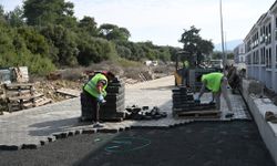 Kuşadası Caferli’de 25 bin metrekarelik yol çalışması başladı