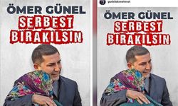 'Ömer Günel serbest bırakılsın' dayanışması büyüyor