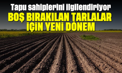 Tapu sahiplerini ilgilendiriyor! Boş bırakılan tarlalar için yeni dönem