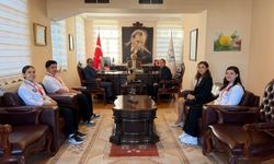 Türkiye şampiyonlarından Kaymakam Keklik'e ziyaret