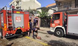 Aydın’da 3 katlı apartmanda korku dolu anlar! Alevler terastan yükseldi