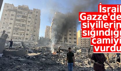 İsrail Gazze'de sivillerin sığındığı camiyi vurdu