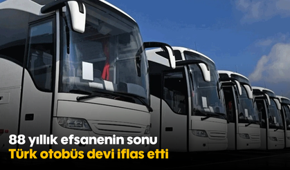88 yıllık efsanenin sonu: Türk otobüs devi iflas etti