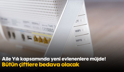 Aile Yılı kapsamında yeni evlenenlere müjde! Bütün çiftlere bedava olacak