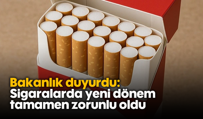 Bakanlık duyurdu: Sigaralarda yeni dönem, tamamen zorunlu oldu