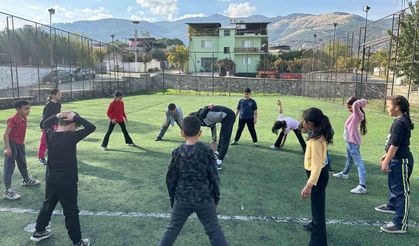 Aydın’da çocuklar güne sporla başlıyor