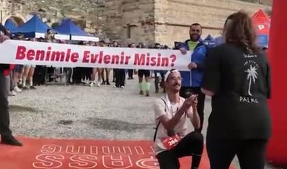 Aydın'da evlilik teklifi sürprizi: Yarışın finali evlilik teklifiyle taçlandı