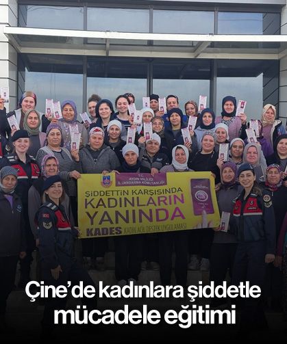 Çine'de kadınlara şiddetle mücadele eğitimi