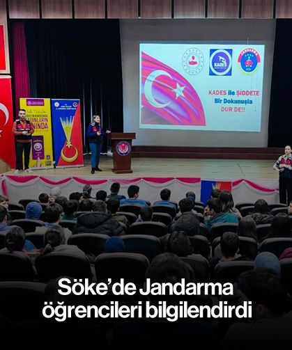 Söke’de Jandarma, öğrencileri bilgilendirdi