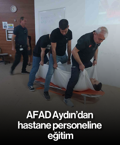 AFAD Aydın’dan hastane personeline eğitim