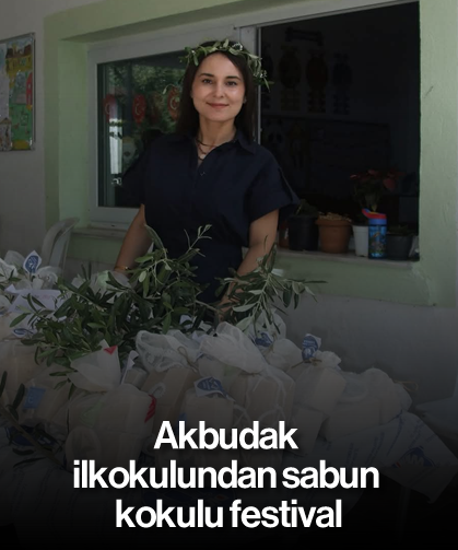 Akbudak ilkokulundan sabun kokulu festival