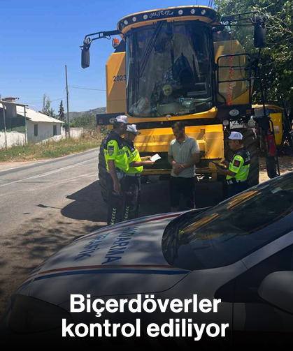 Biçerdöverler kontrol ediliyor