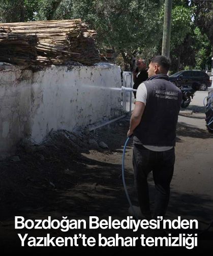 Bozdoğan Belediyesi’nden Yazıkent’te bahar temizliği