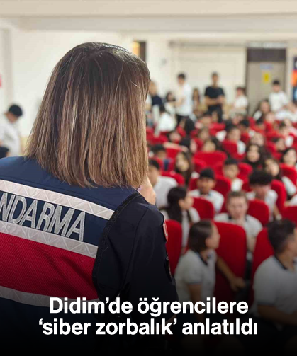 Didim’de öğrencilere ‘siber zorbalık’ anlatıldı