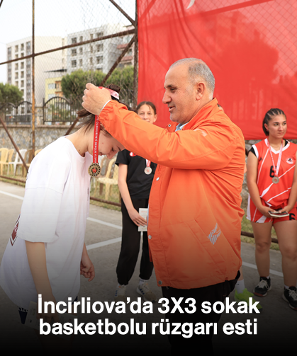 İncirliova’da 3X3 sokak basketbolu rüzgarı esti