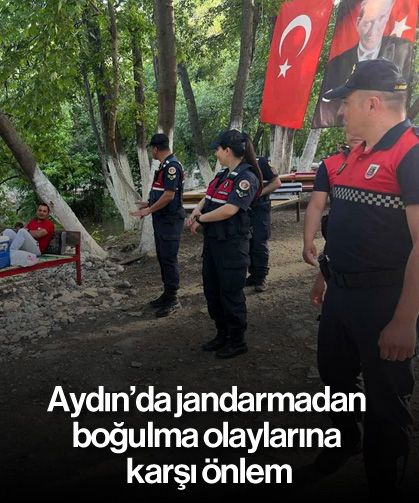 Aydın’da jandarmadan boğulma olaylarına karşı önlem