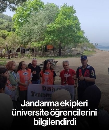 Jandarma ekipleri üniversite öğrencilerini bilgilendirdi