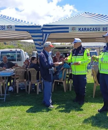 Karacasu'da jandarmadan Gölcük Yaylasında farkındalık etkinliği