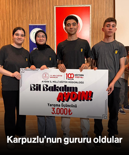 Karpuzlu’nun gururu oldular