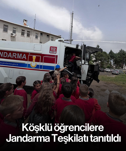 Köşklü öğrencilere Jandarma Teşkilatı tanıtıldı