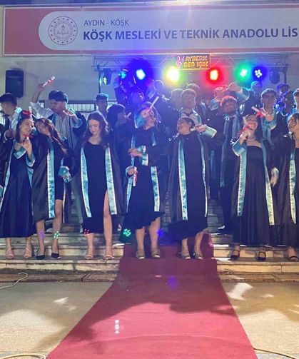 Köşk MTAL’de mezuniyet coşkusu