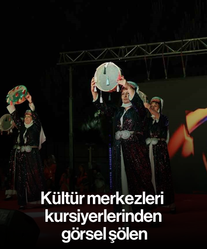 Kültür merkezleri kursiyerlerinden görsel şölen