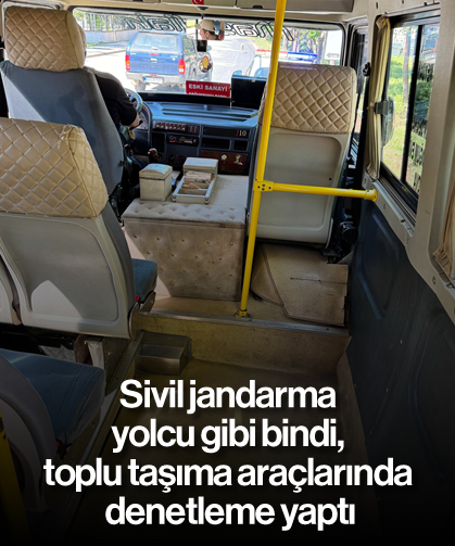 Sivil jandarma yolcu gibi bindi, toplu taşıma araçlarında denetleme yaptı