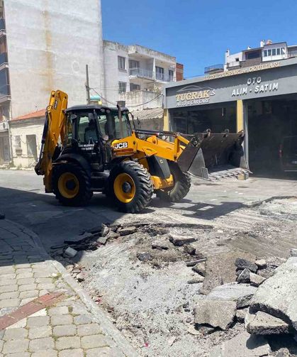 Söke’de yol yenileme çalışmaları devam ediyor