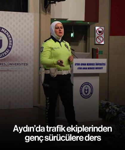 Aydın’da trafik ekiplerinden genç sürücülere ders