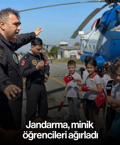 Jandarma, minik öğrencileri ağırladı