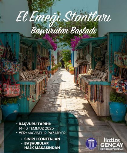Didim’de el emeği stantları bu kez Mavişehir’de kurulacak