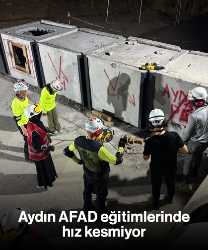 Aydın AFAD eğitimlerinde hız kesmiyor